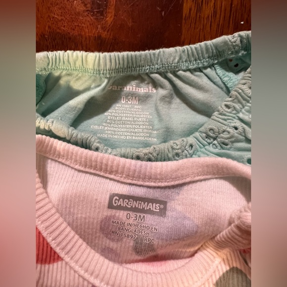 Bundle of 6 granimals, onesies, shorts, size 0-3 months, pink, blue - Picture 5 of 10